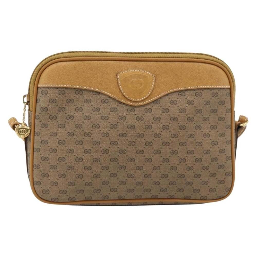 Gucci Micro GG Supreme Shoulder Bag Beige